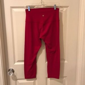 lululemon align ruby red